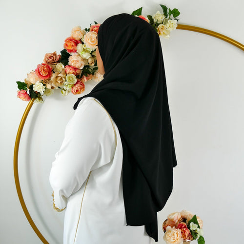 Inisa Kaftan Collection Black Hijab Altweiß online kaufen Hijab Altweißes Hijab