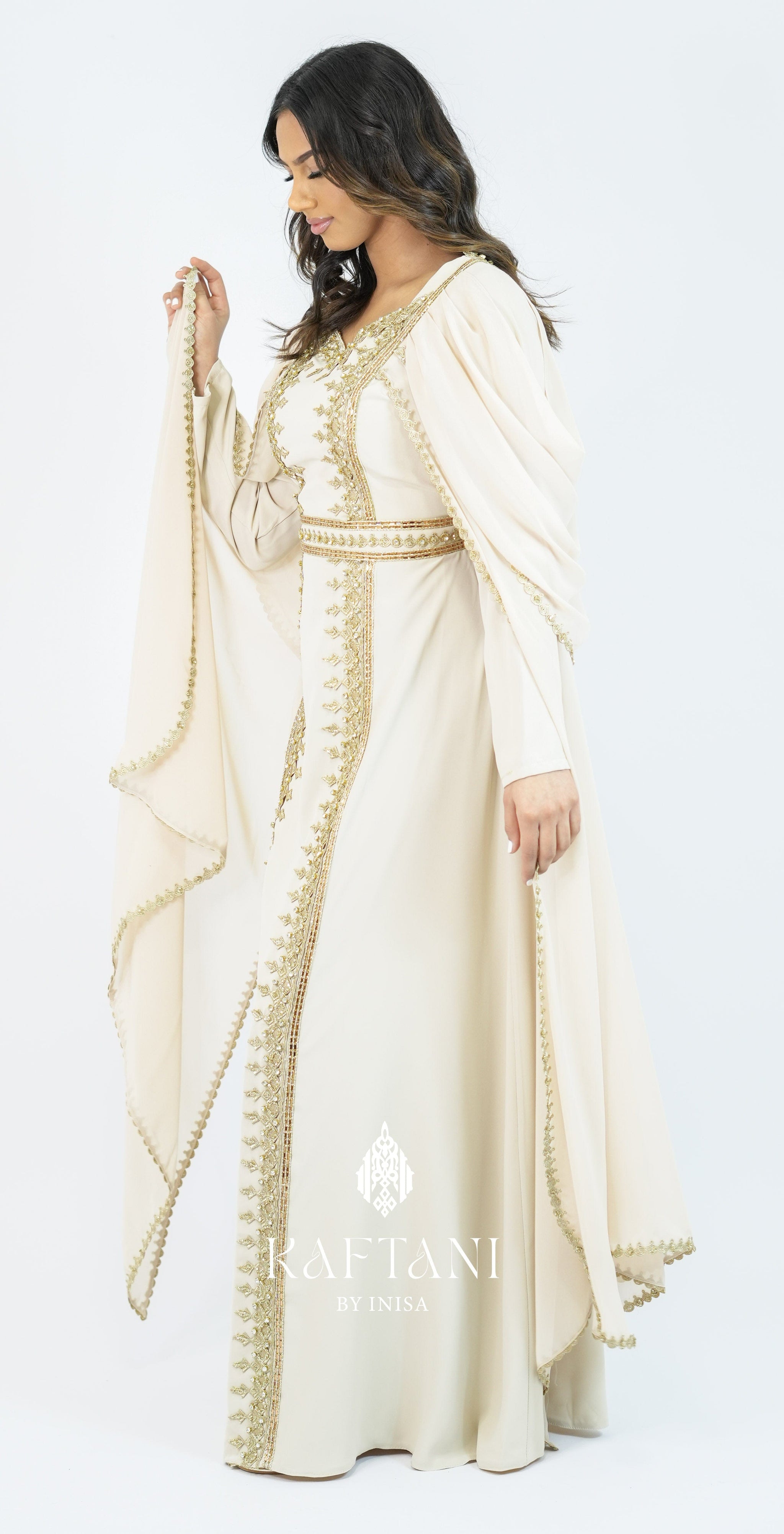 KAFTANI by Inisa Kaftan Tahira Nude Kaftan