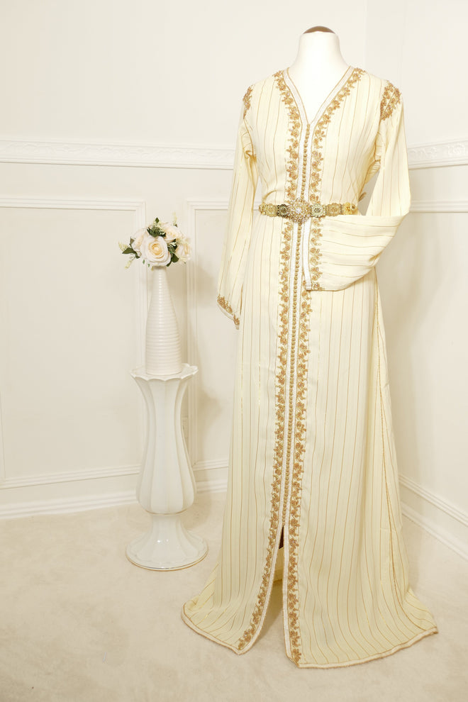 KAFTANI by Inisa Creme Kaftan Farida Kaftan