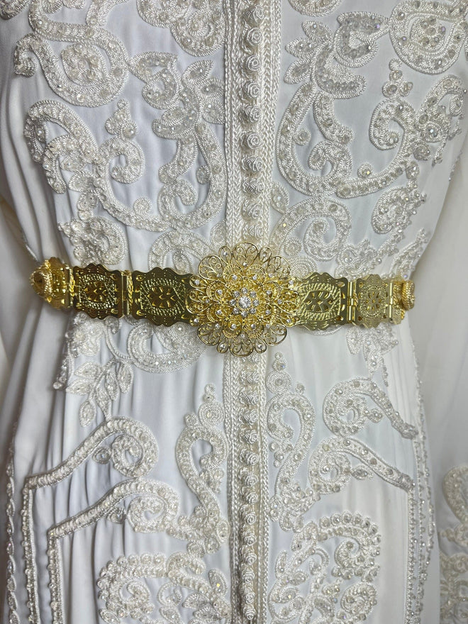 KAFTANI by Inisa Gold Metallgürtel Gold Gürtel