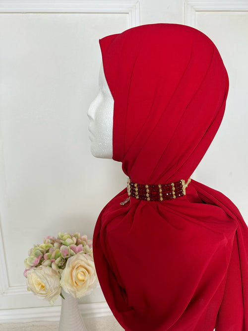KAFTANI by Inisa Hijab Altweiß online kaufen Medina Seide Hijab