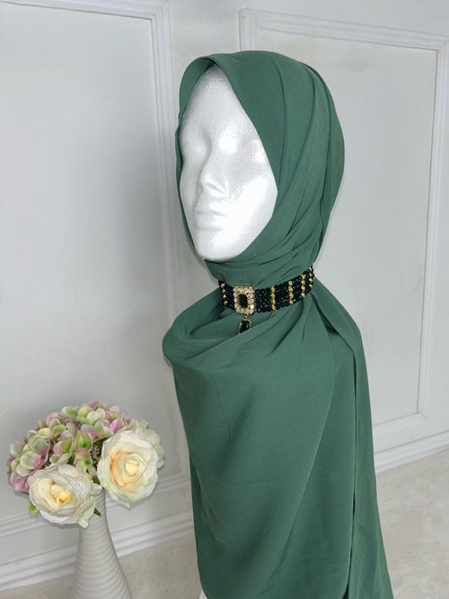 KAFTANI by Inisa Hijab Altweiß online kaufen Medina Seide Hijab