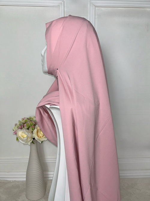 KAFTANI by Inisa Rosa Hijab Altweiß online kaufen Hijab Medina Seide Hijab