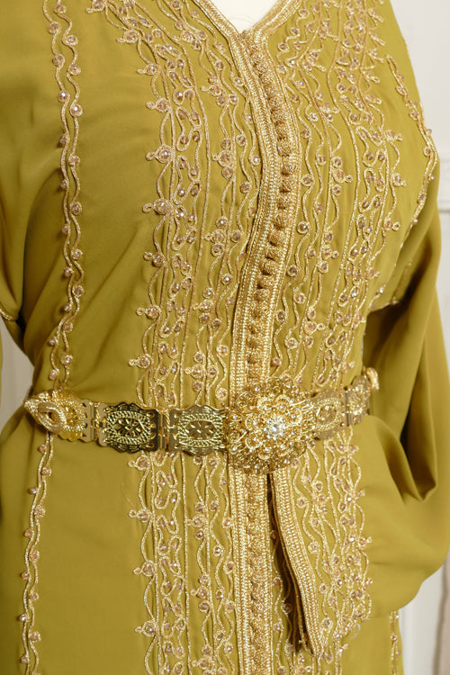 KAFTANI by Inisa Senfgelb Kaftan Safa