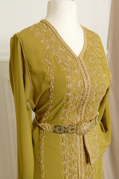 KAFTANI by Inisa Senfgelb Kaftan Safa