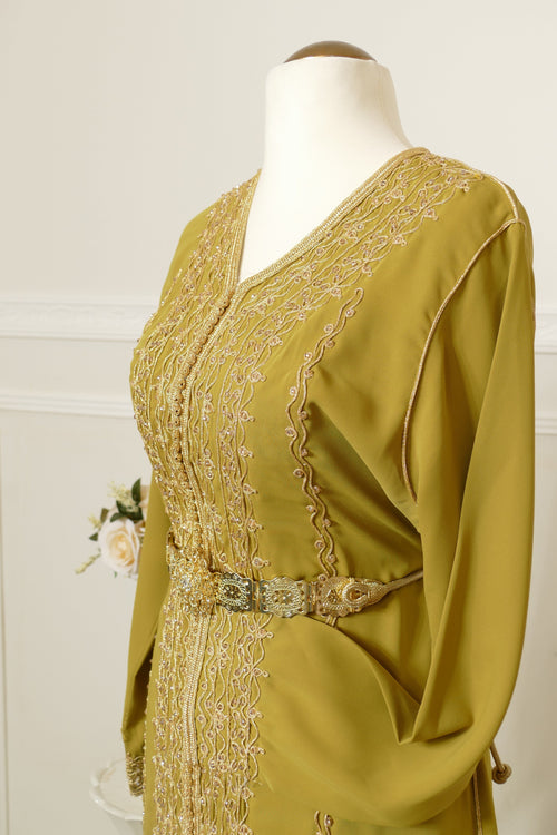 KAFTANI by Inisa Senfgelb Kaftan Safa