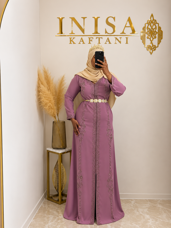 Kaftan Altrosa – Vorderansicht
