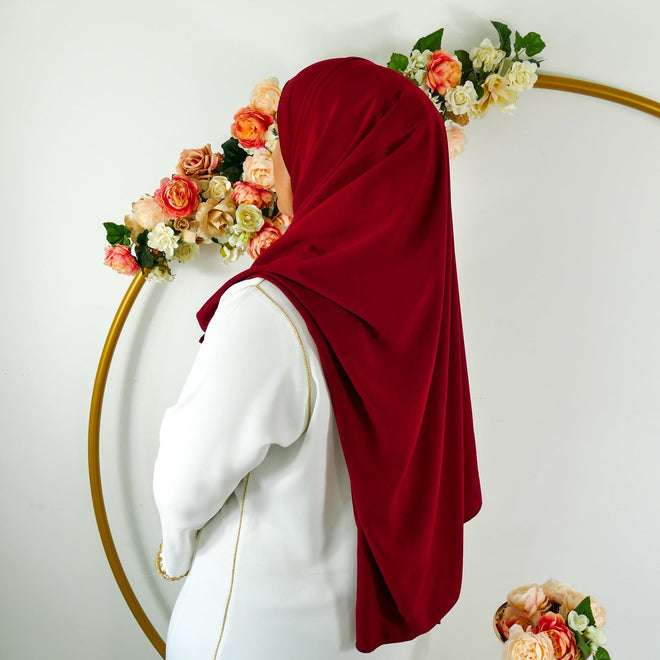 KAFTANI by Inisa Hijab Altweiß online kaufen Medina Seide Hijab