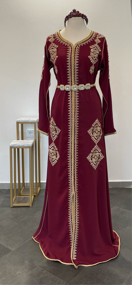 KAFTANI by Inisa S/M Kaftan Bordeaux