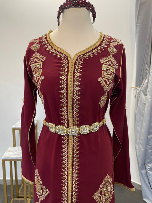 KAFTANI by Inisa S/M Kaftan Bordeaux