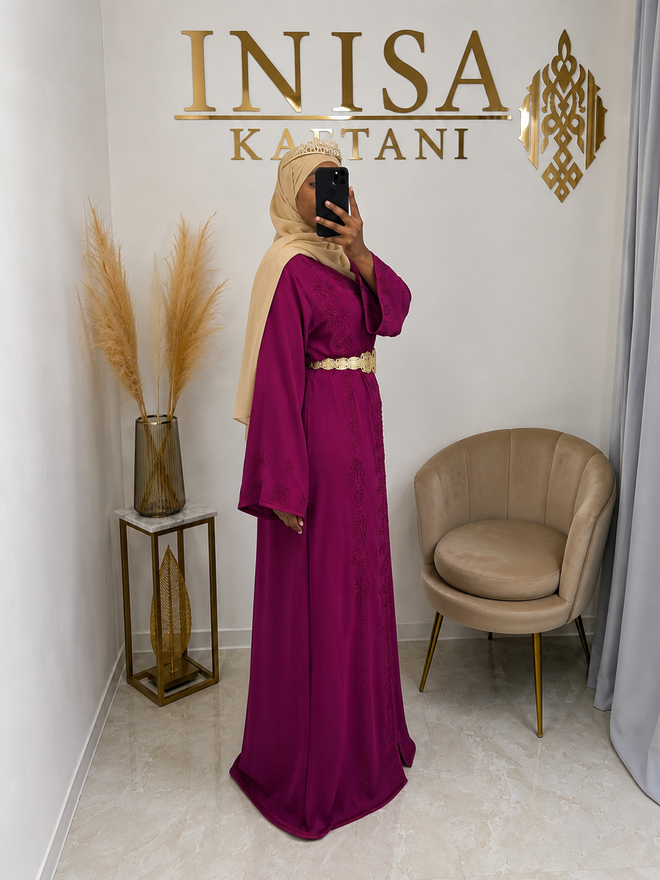 Kaftan Magenta – Seitenansicht